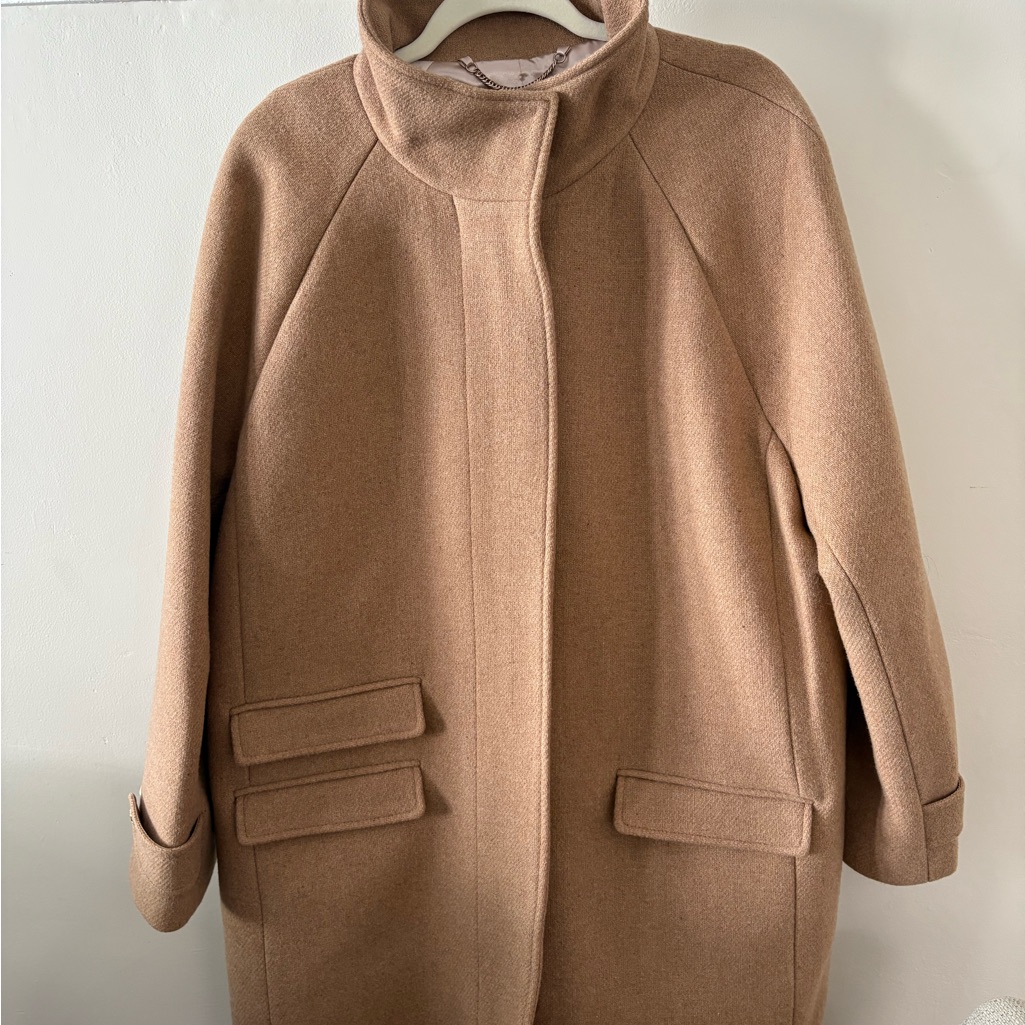 J.Crew Toscana Coat In Italian Stadium-Cloth Wool Blend. Size 16. Nwt!